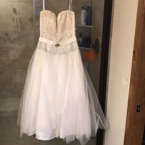 Vintage tea length ball gown